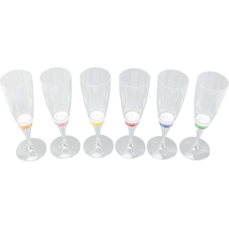 Ensemble de 6 verres à cocktail lumineux LED innovants, verres à champagne et verres à vin KTV PS (1/5)