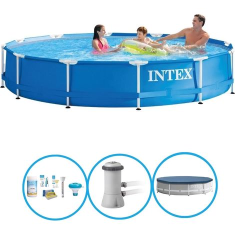 Intex Piscine Tubulaire Ronde - 366x76 cm - 4-pièces  S22466 (1/5)