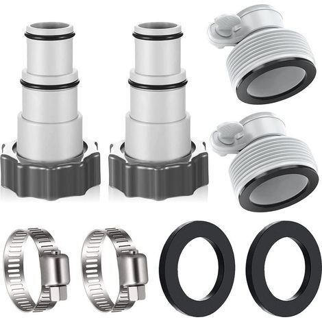 Aspirateur de piscine 32 à 38 mm – Adaptateurs de tuyau pour filtration Intex – Connexion étanche – Plastique résistant à la corrosion (1/5)