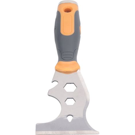 Couteau à mastic multifonctionnel 16 en 1, lame en acier inoxydable, outil de grattage pour décaper la peinture (1/5)