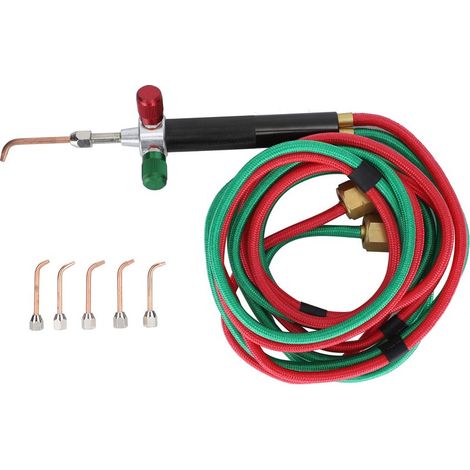 Chalumeau À Souder - Température Max 1700 °C - Pour Or Argent Cuivre - Ensemble Complet Avec 5 Buses - 1 Pièce (1/5)