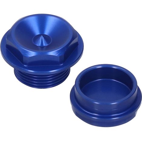 Adatto per 2 dadi per mozzo bicicletta in lega di alluminio, M20x1.5, compatibile con 125-501, 2016-2021, blu.