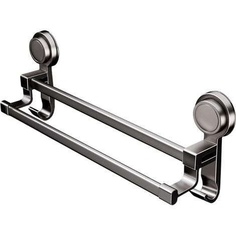 Holder with Double Bar Support Removable Towel Bar for Use