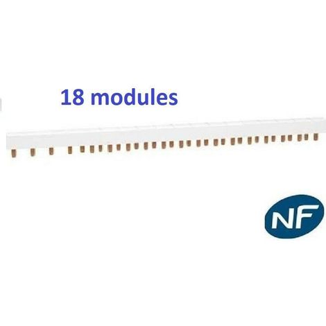 Disjoncteur 1P+N 2A - 10A - 16A - 20A - 32A et Interrupteur dif A ou AC 2x40A ou 2x63A Schneider Rési9-XP Matériel: Peigne 18 modules