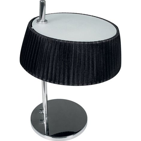 Lámpara de sobremesa ASTRID 1xE14 Negro/Cromo