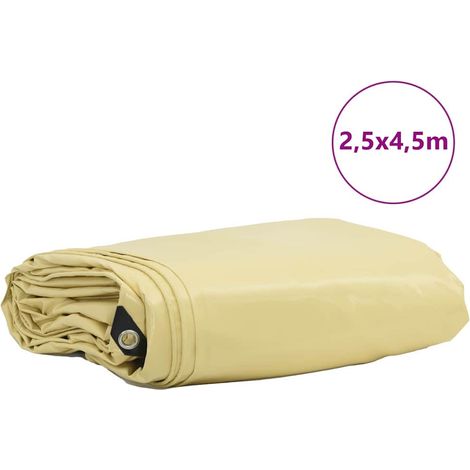 Maison Exclusive - Bâche 650g / m² Beige 2,5 x 4,5 m Toile avec revêtement en PVC