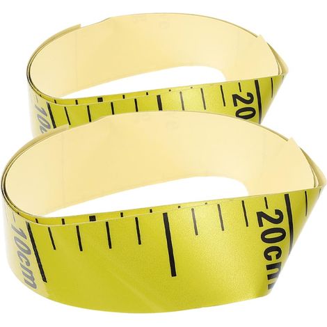 Mètre ruban autocollant, 2 pièces, PVC, pour plan de travail
