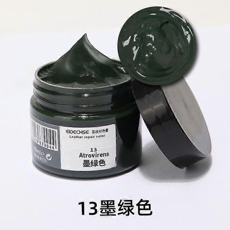 Teinture pour cuir sacs en cuir canapés réparation de la couleur des tiges de chaussures - Vert foncé 13