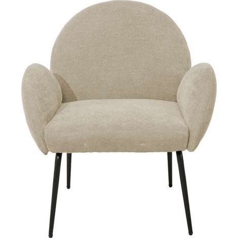 Domo Mea Poltroncina Fly Beige Tessuto Imbottito 72x67,5x82 cm Design Moderno (1/5)