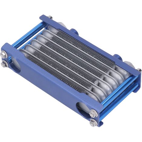 Radiateur refroidisseur d'huile moteur en aluminium pour moto 50cc-250cc véhicule tout terrain quad, bleu (1/5)