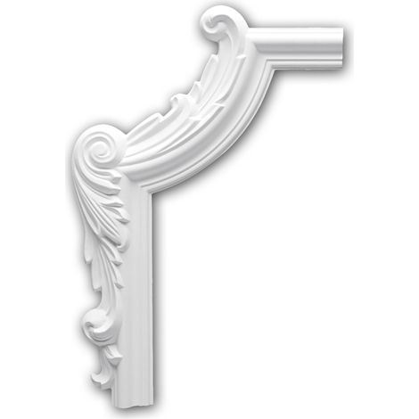 Elemento angolare 152290 Profhome elemento decorativo stile neoimpero bianco