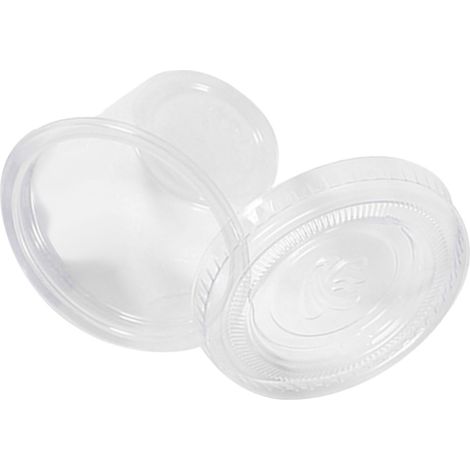 50 Pièces Gobelets en Plastique Transparent pour Sauce avec Couvercle, Récipient Alimentaire à Emporter (30ml) (1/5)