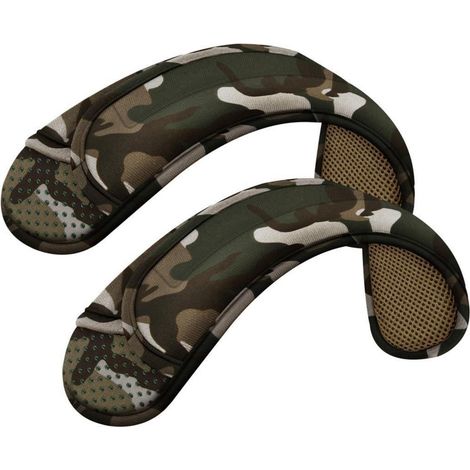 Schulterpolster für Taschen, 2er-Pack, ultradick, rutschfest, atmungsaktiv, Camouflage Grün (1/5)