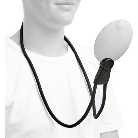 Ecleanfy - Loupe 3 en 1 loupe Tour de Cou loupe Mains Libres loupe sur Pied loupe de Table loupe à Main grossissement Optique 200% ou 400% (1/5)