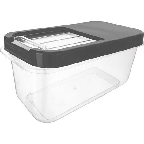 Práctica caja de almacenamiento de 7,5 litros con tapa corredera, apta para lavavajillas