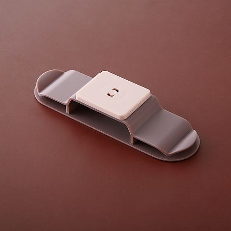 Multiprises Autocollant de Douille, Support de Douille d'installation sans Clou en ABS pour Bureau pour la Maison (rose) (1/5)