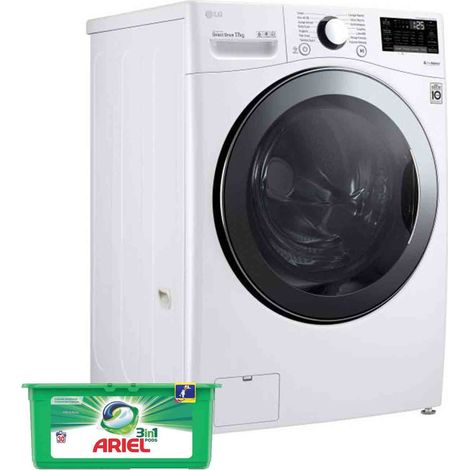 LG Lave-Linge Frontal 17kg 1100trs/min Grande Capacité Wi-Fi Machine à laver hublot (1/4)