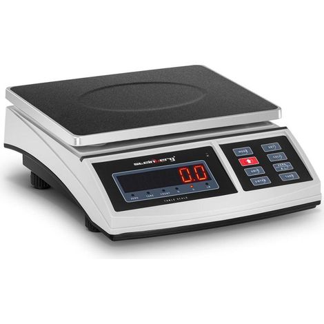 Bilancia da tavolo per alimenti - 15 kg / 0,5 g - 21 x 27 cm - LED 140000040