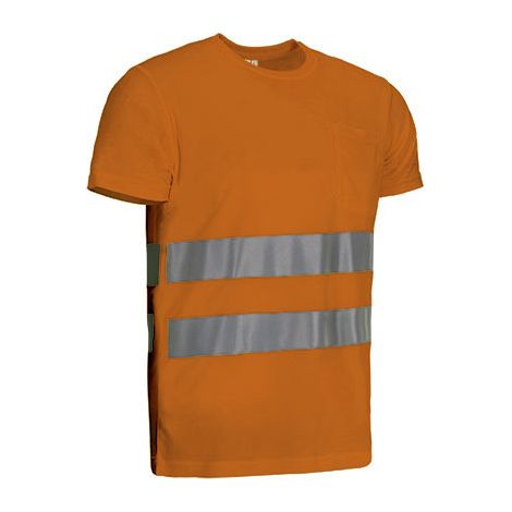Camiseta de Alta Visibilidad, manga corta y bolsillo STRAHAN XXL Naranja Flúor
