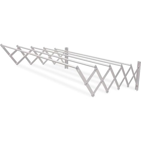 1 Séchoir Mural Extensible 4,5m Aluminium Inoxydable Pour Intérieur Et Extérieur (1/5)