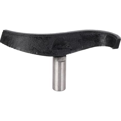 Gebogene Drechselbank-Werkzeugauflage aus legiertem Stahl und Gusseisen, Säule mit 25 mm Durchmesser für das Drechseln von Holz (1/5)