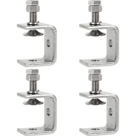Pince Robuste Acier Inoxydable,4PCS Serre-Joints C,0-25mm Pince C Robuste,Pince Fixation Travail Bois,Tiger Clamp avec Large Mâchoire pour Travail Bois Bricolage, Soudage,l'Ébénisterie (1/5)