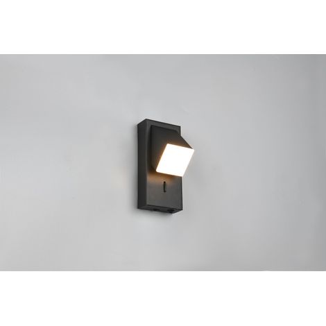 Applique Raglan Trio nera orientabile con interruttore LED 3W (1/2)