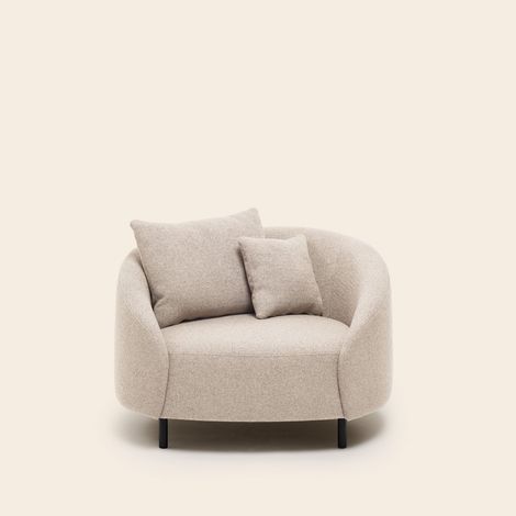 Fauteuil en Revêtement en tissu texturé JULIKA (1/4)