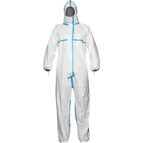 Dupont Schutzoverall Typ 4/5/6 Tyvek 600 Plus, weiß, Unisex-Größe: S