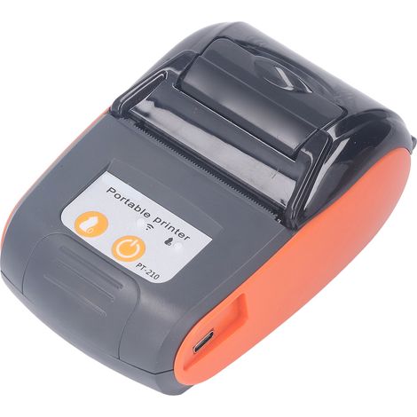 Thermobondrucker mit Bluetooth, kabelloser Mini-Rechnungsdrucker, kompatibel mit Android, Taschenformat, 58 mm, inklusive Aufbewahrungstasche (1/5)