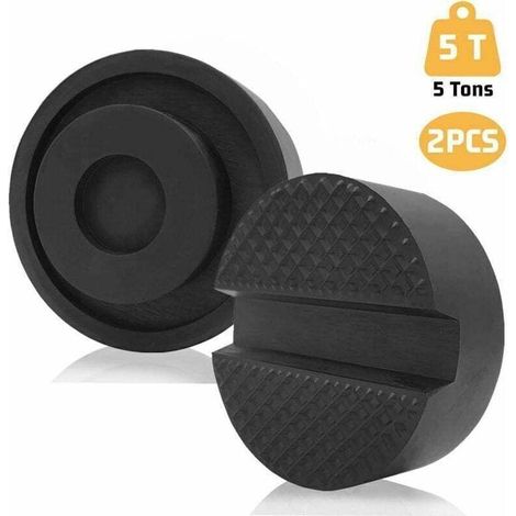 Cric de chariot à coussin en caoutchouc Jack, coussin en caoutchouc universel pour crics et plates-formes de levage, paquet de 2 (1/4)