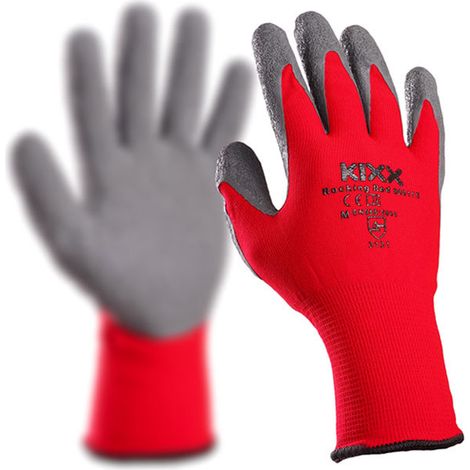 KIXX Handschuhe für die Gartenarbeit - Rot/Grau - Größe 11 (1/5)