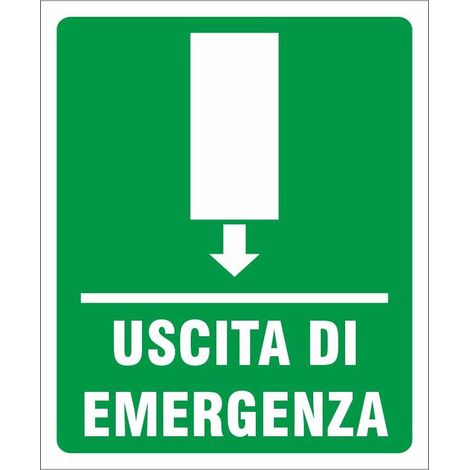 Panneau De Sortie De Secours Signalisation Directionnelle Avertissement De Sécurité (1/2)