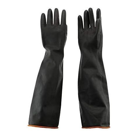 Filiyano-Gants de protection en caoutchouc imperméables de 55 cm contre les produits chimiques, les acides et les maladies. (1/5)