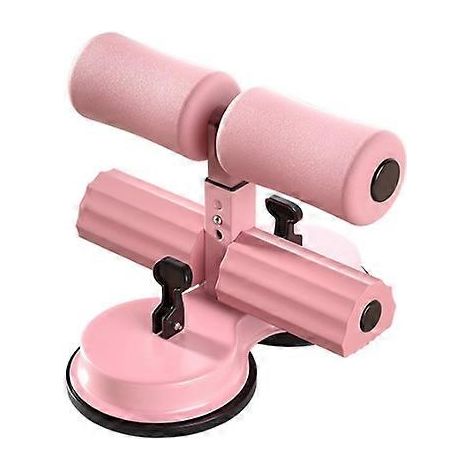 Appareil auxiliaire pour l'entraînement abdominal, équipement portable pour exercices abdominaux à domicile, double ventouse et double barre rose (1/4)
