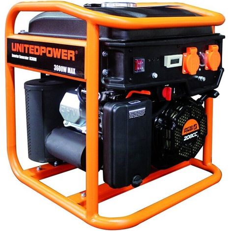 Generatore di Corrente Inverter 3 KW Benzina 4 Tempi United Power JTM IG3600open