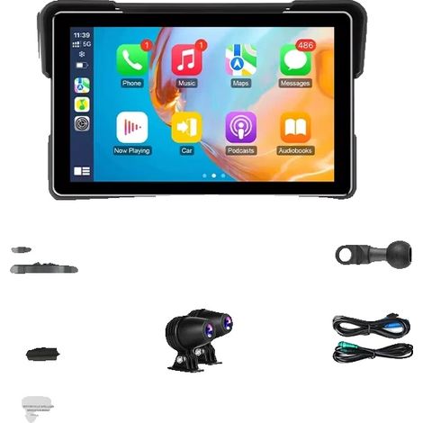 Affichage GPS de moto, connectivité sans fil, design étanche, Avec DVR 1080P (1/2)