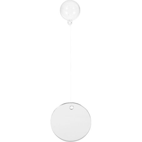Miroir d'entraînement rond double face pour poissons betta avec flotteur intégré, idéal pour la décoration d'aquarium, 6 cm (1/4)