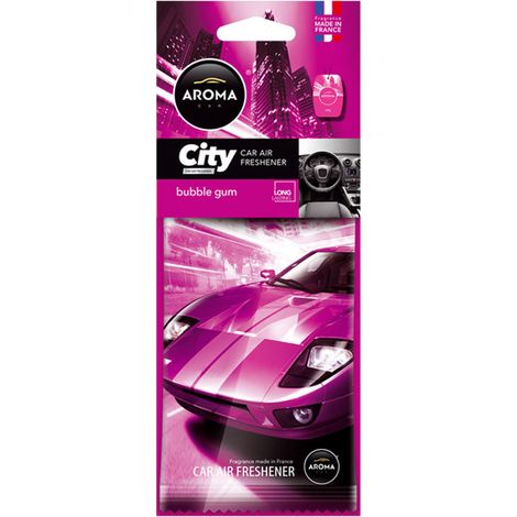 Désodorisant à bulles Aroma CAR city card GUM