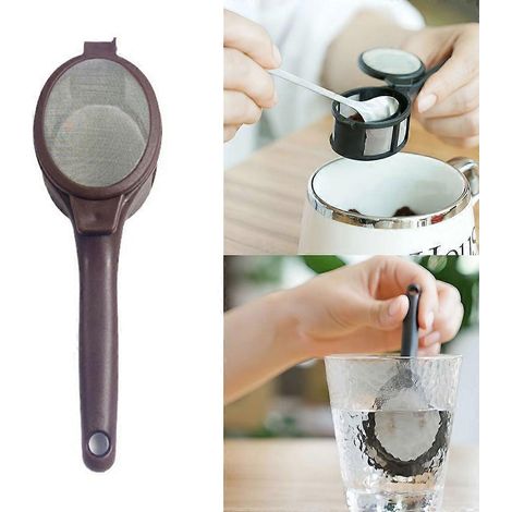 Cuillère filtre à café en capsules, ustensile de cuisine, facile à nettoyer, filtre à thé (1/4)