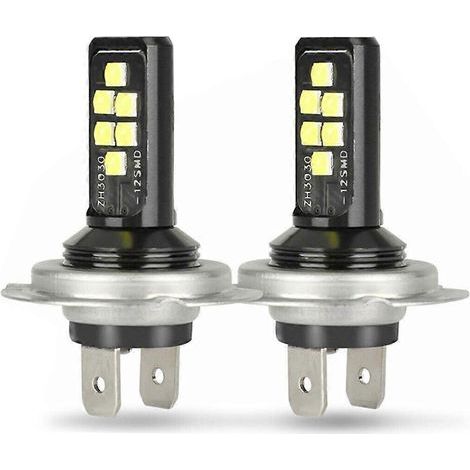 HONORNIC - Kit d'ampoules LED H7 pour phares, feux de route/croisement, 220 W, 60 000 lm, blanc 6 000 K, ultra-lumineux