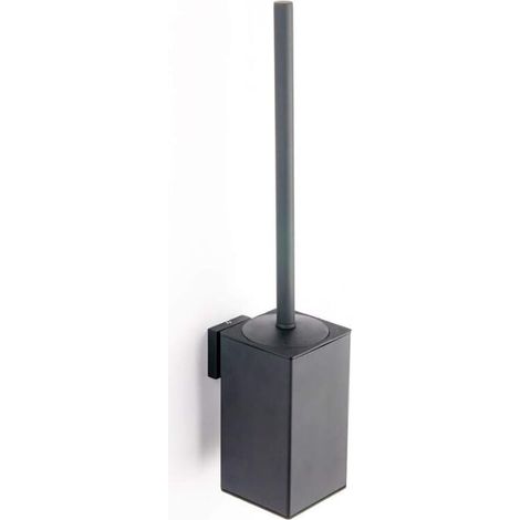 Ulisem304 Toilettenbürstenhalter aus Edelstahl, Wandmontage, Toilettenbürstenhalter, Schwarz (1/4)