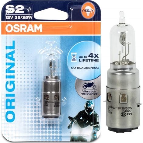 Osram Original Line 12V Motoradlampen S2, 64327-01B (1 Stück) - Auto Lampe Premium E-geprüft - Versand DE (1/3)