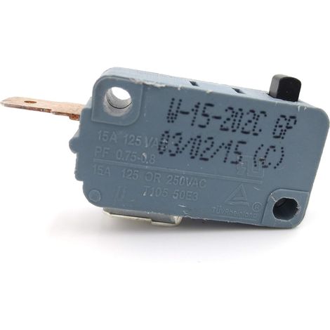 Micro-interrupteur - Lot de 10 - 3 Broches - 15A 125VAC - Pour Four à Micro-ondes - Modèle W-15 (1/5)