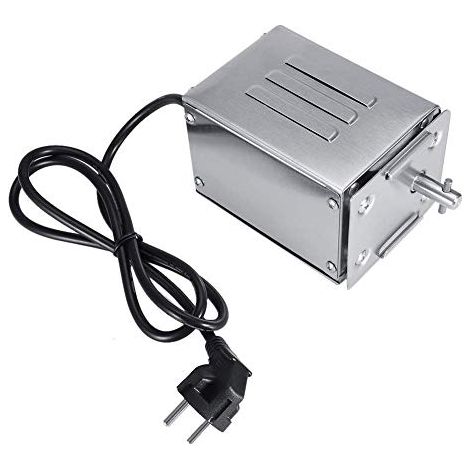 Ej.Life Edelstahl Grillmotor für Grillspieß Drehspieß BBQ Rotisserie Motor Spanferkelgrill Motor Grill Zubehör 50-70KGF für Familienessen/Grillen im Freien/Hotelküchen, Langlebig(220V) (1/5)