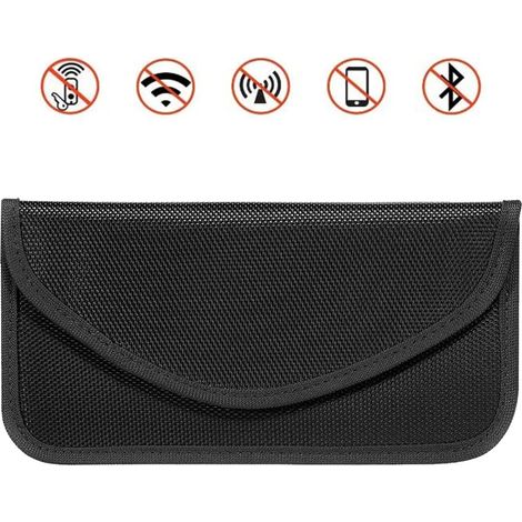 Keyless Go Schutz Autoschlüssel Faraday Tasche, Funkschlüssel Abschirmung Schlüsseltasche, Auto Blocker Faraday Schlüsseltasche Strahlenschutz Tasche Blocking Hülle (1/5)