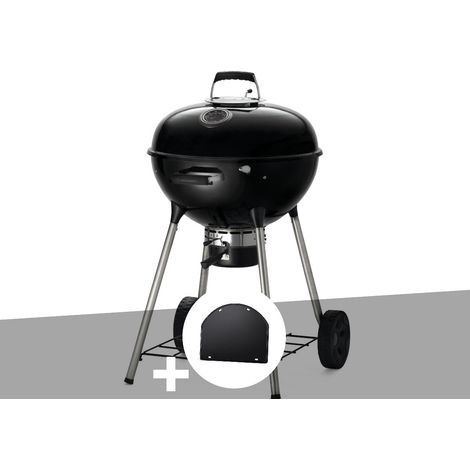 Barbecue à charbon Kettle Premium 57 cm + Plancha pour barbecue - Napoléon