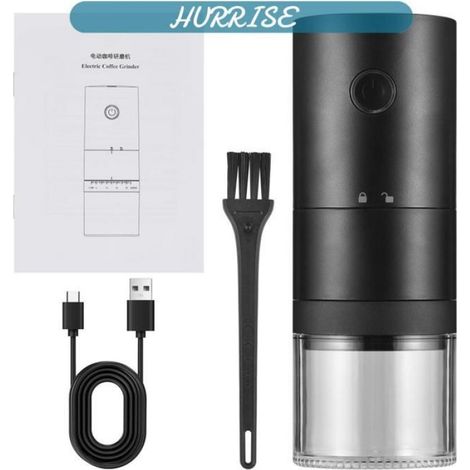 Sonew moulin à grains de café Moulin à Café Portable Avec 38 Réglages De Mouture Indicateur Lumineux electromenager cafetiere Noir (1/5)