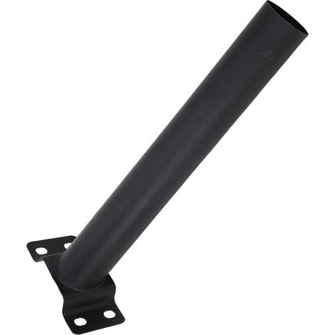 Lot de 2 Support Mât pour Éclairage Solaire Fixation Murale Support Montage Kit Perceuse Mât Extension Acier Alliage (1/5)