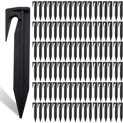 Lot de 200 Piquets De Fixation Pour Câbles Périphériques, Piquet Fil Robot Tondeuse, Accessoires Pour Tondeuses à Gazon Robot, Crochet Pour Robot Tondeuse, Câble De Délimitation…